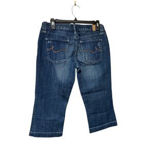 Maurices Capri Blue Jeans Women 5/6 Medium Wash Crop Cotton RN 117476